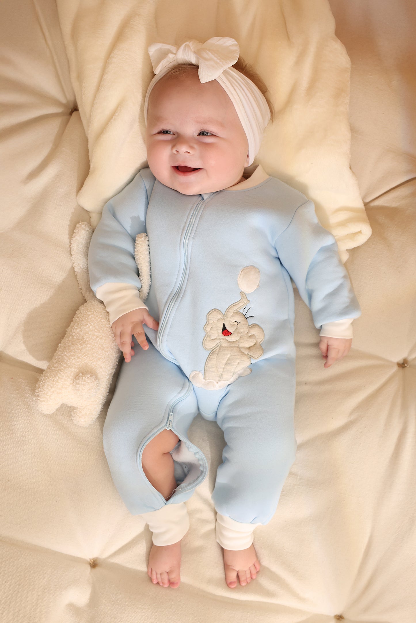 Snow Puff Winter Cotton Sleepsuit
