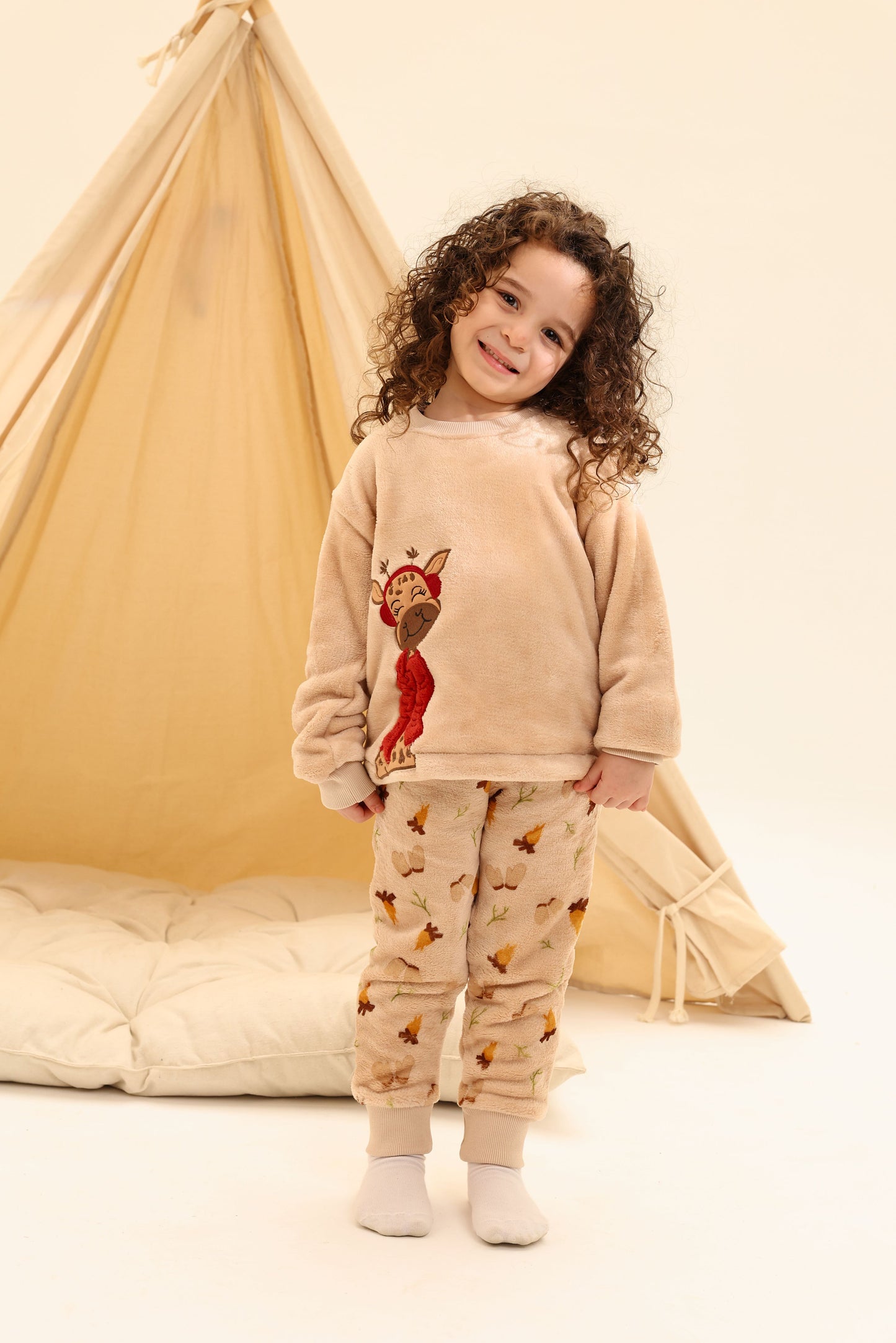 Cozy Giraffe Fleece Pajama