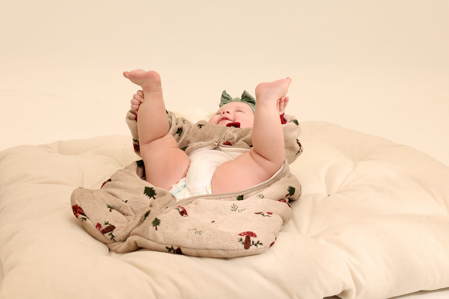 Magic Mushrooms Fleece Sleeping Bag