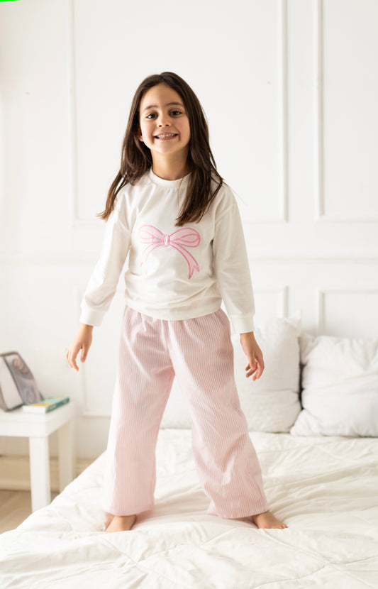 Blush Ribbon Pajama