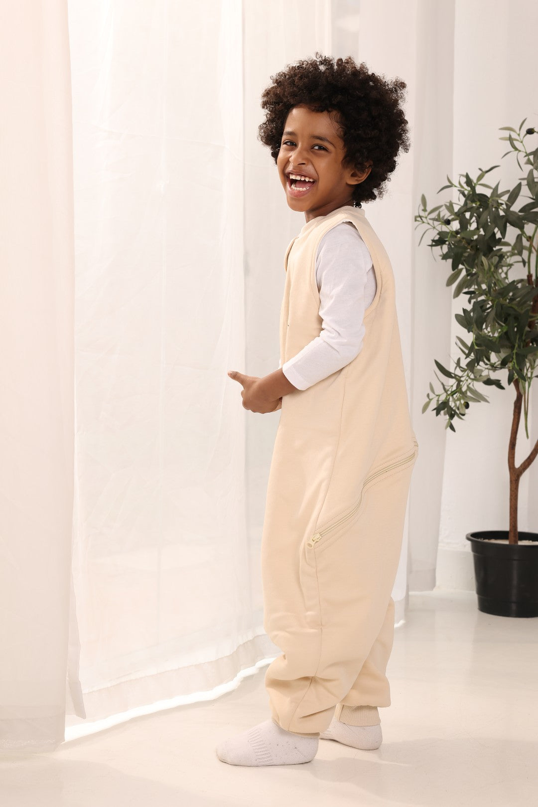 Giraffe Sleevless Sleeping Bag with Feet