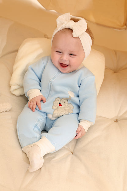 Snow Puff Winter Cotton Sleepsuit