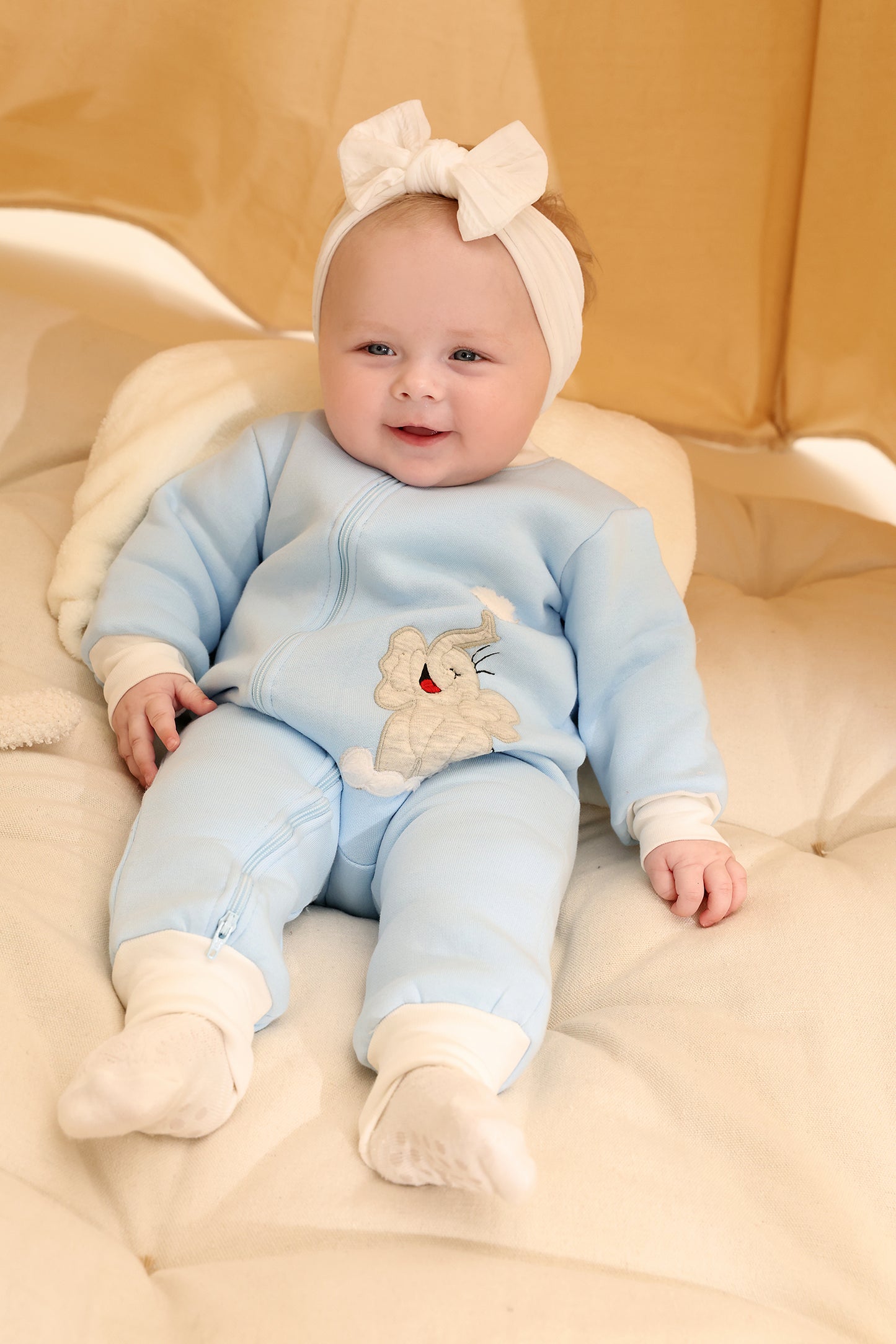 Snow Puff Winter Cotton Sleepsuit