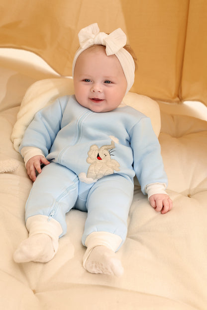 Snow Puff Winter Cotton Sleepsuit