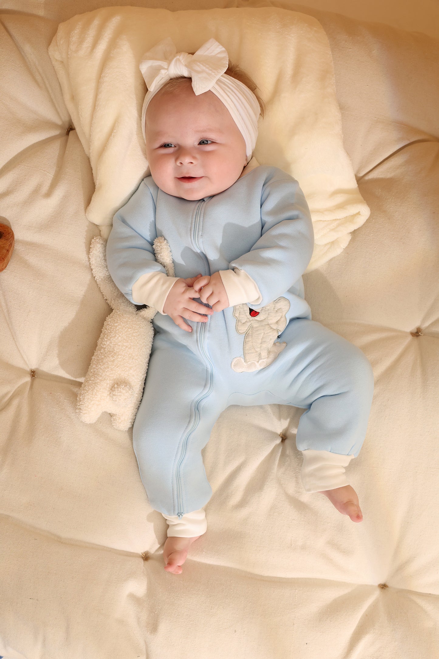 Snow Puff Winter Cotton Sleepsuit