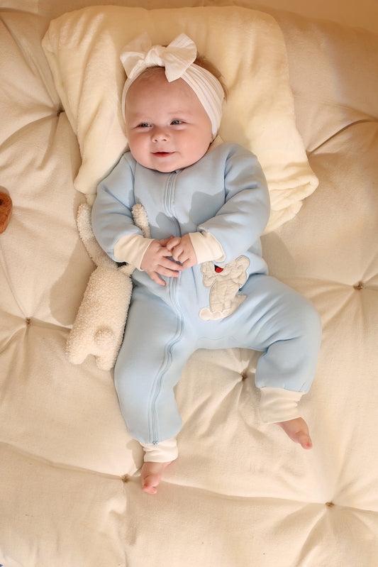 Snow Puff Winter Cotton Sleepsuit