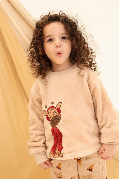 Cozy Giraffe Fleece Pajama
