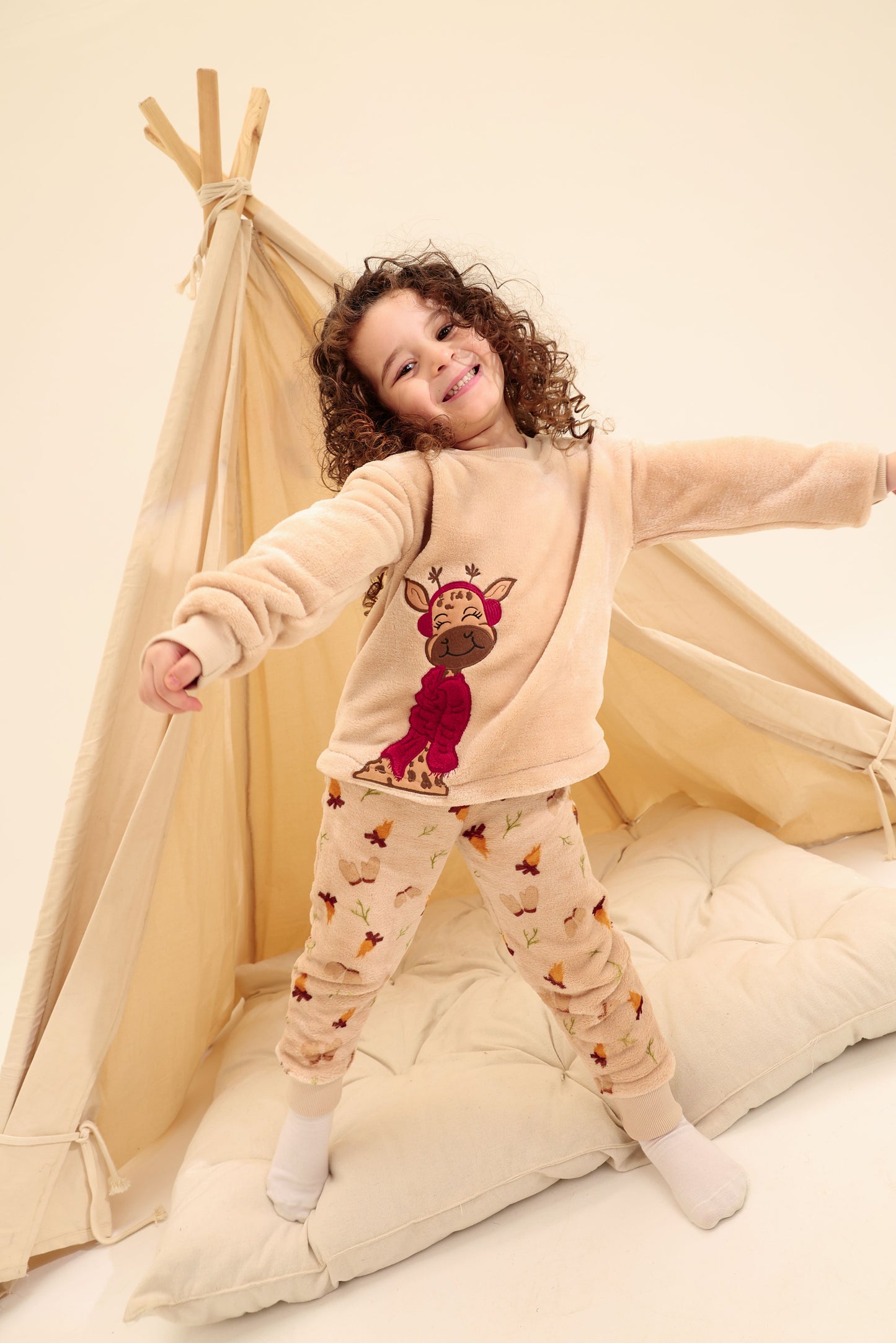 Cozy Giraffe Fleece Pajama
