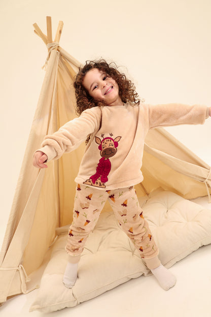 Cozy Giraffe Fleece Pajama