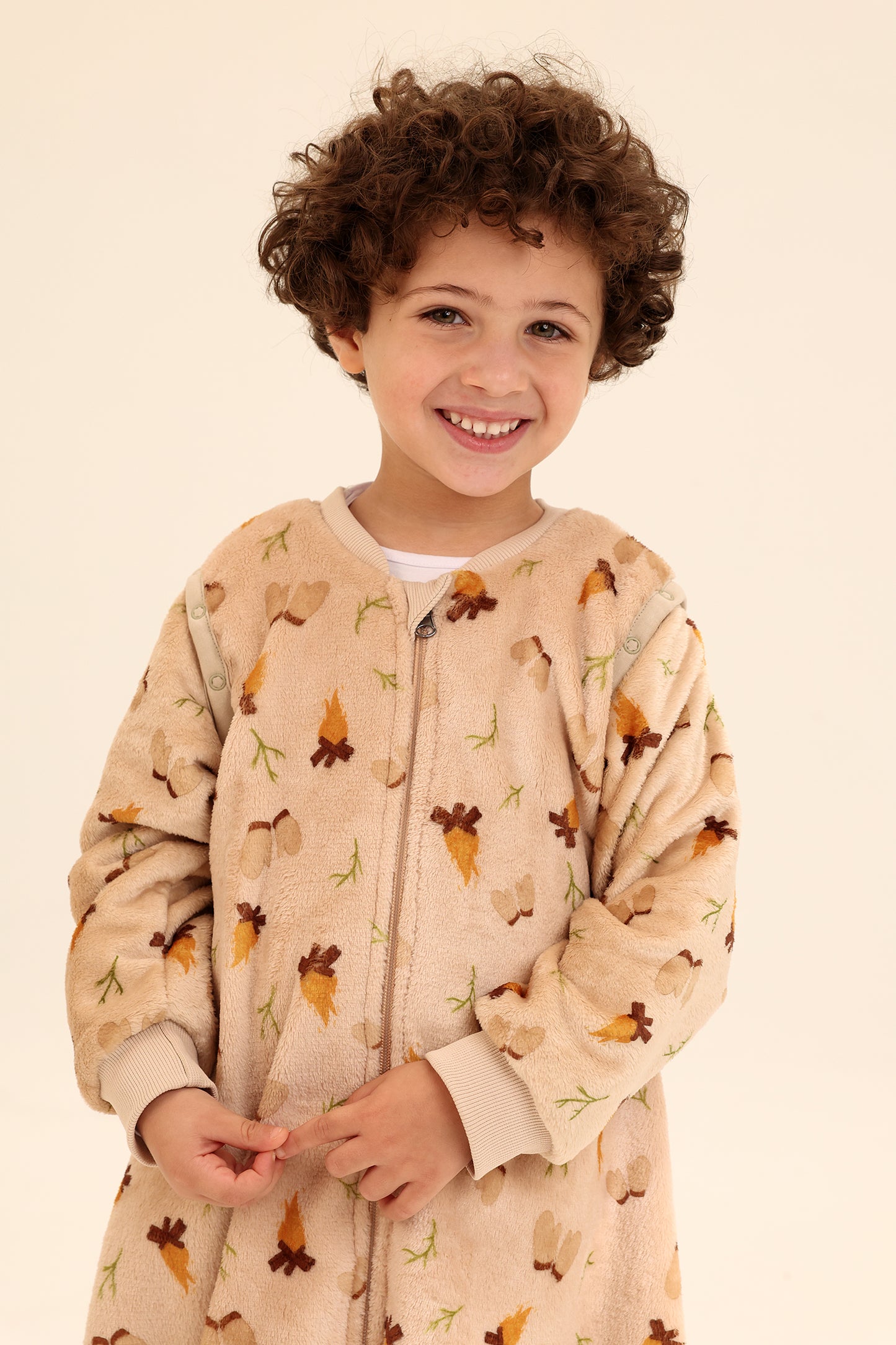 Winter Camp Fleece Winter sleeping bag with Feet (One Layer)