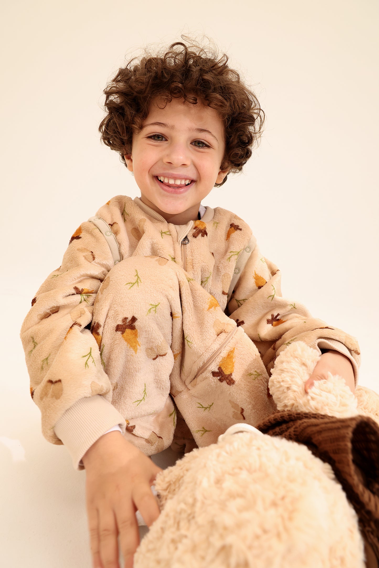 Winter Camp Fleece Winter sleeping bag with Feet (One Layer)