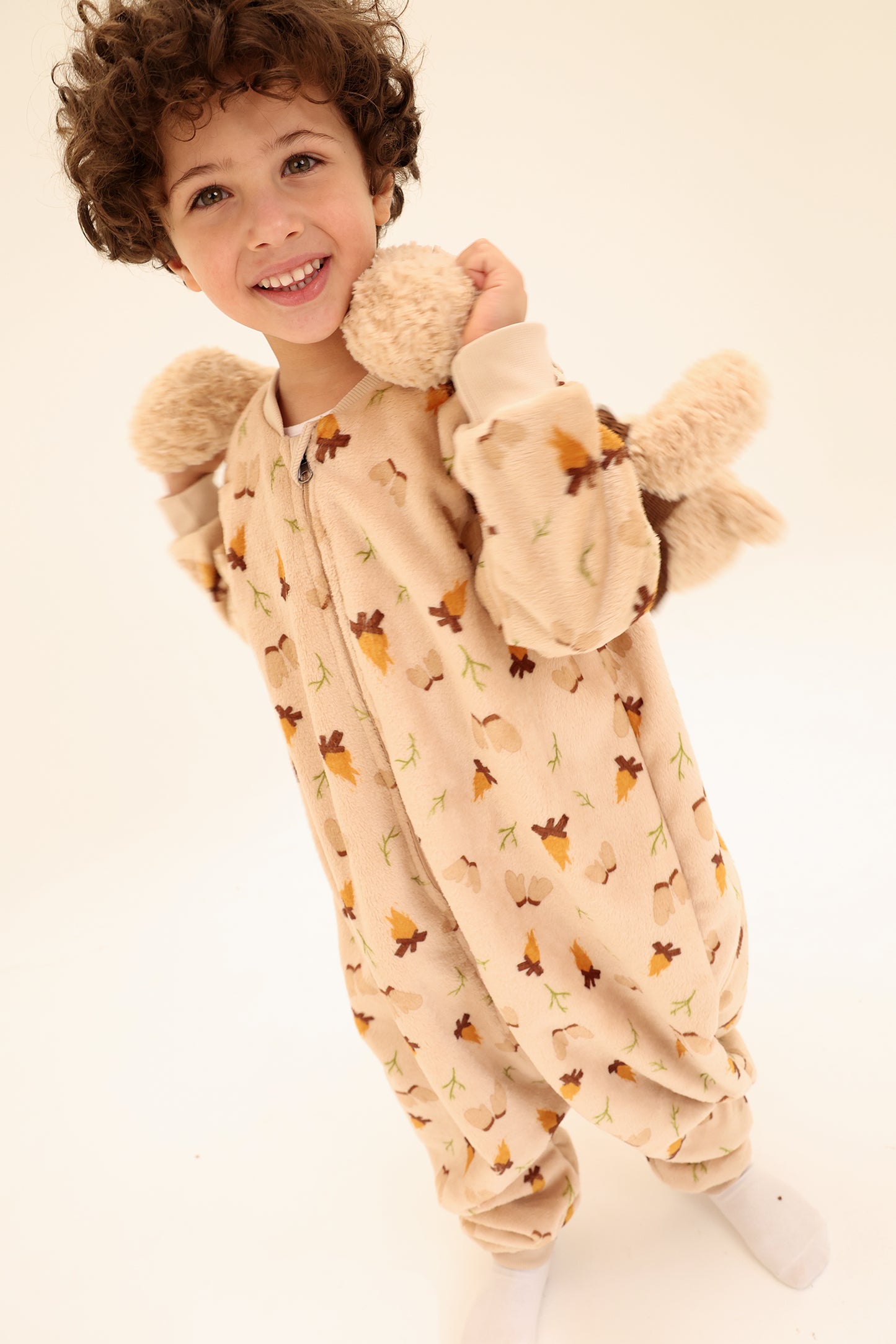 Winter Camp Fleece Winter sleeping bag with Feet (One Layer)