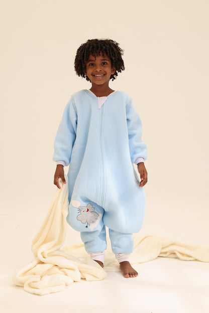 Snow Puff Winter Cotton Sleeping Bag with Feet Cover