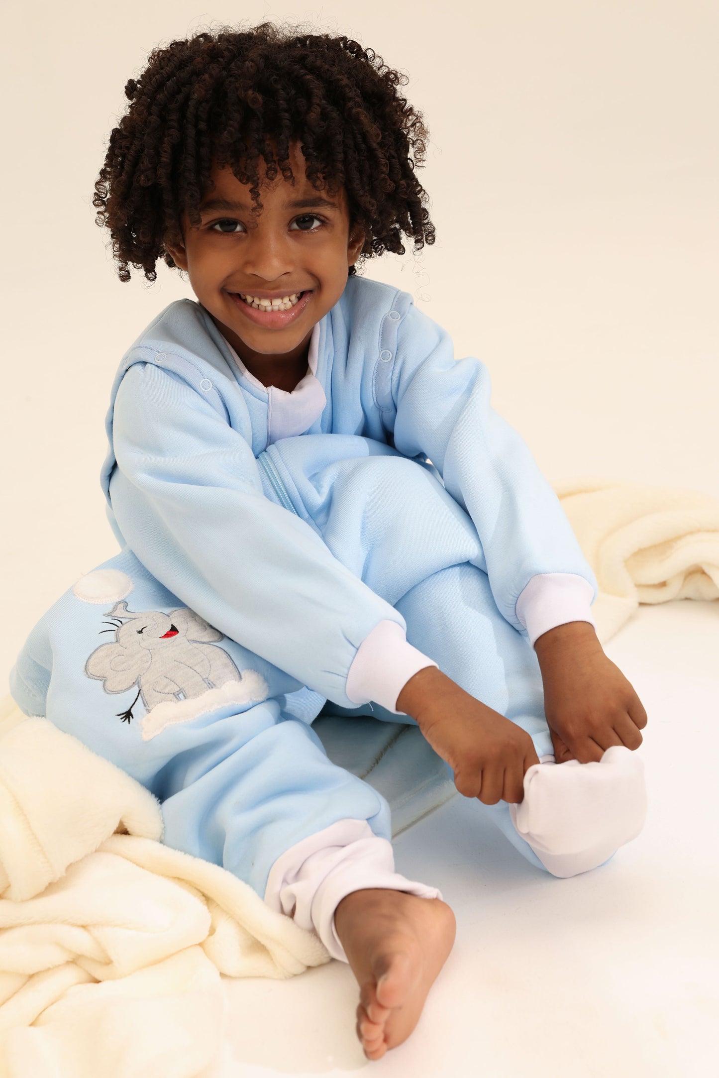 Snow Puff Winter Cotton Sleeping Bag with Feet Cover