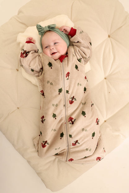 Magic Mushrooms Fleece Sleeping Bag