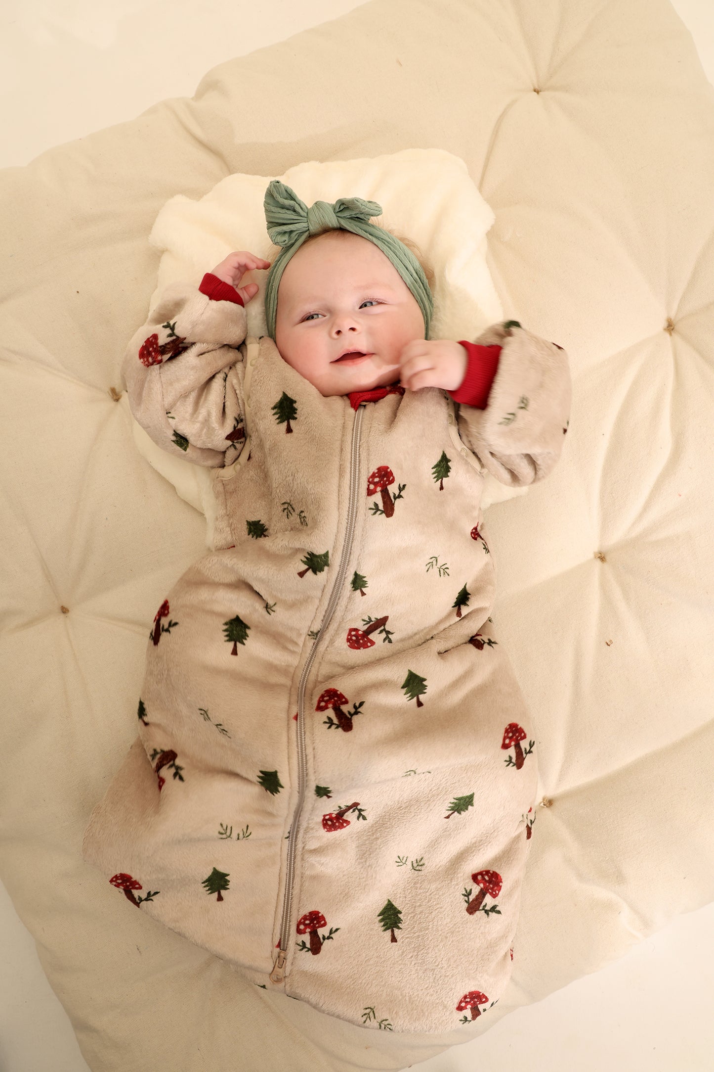 Magic Mushrooms Fleece Sleeping Bag