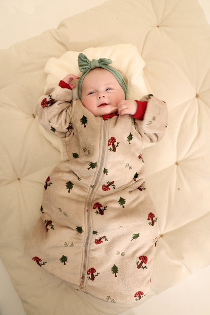 Magic Mushrooms Fleece Sleeping Bag