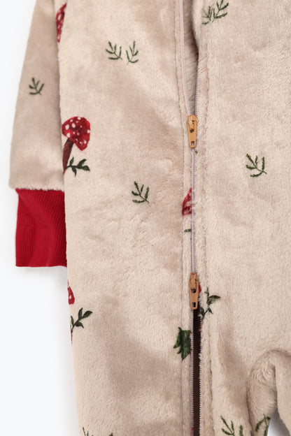 Magic Mushrooms Winter Fleece Sleepsuit