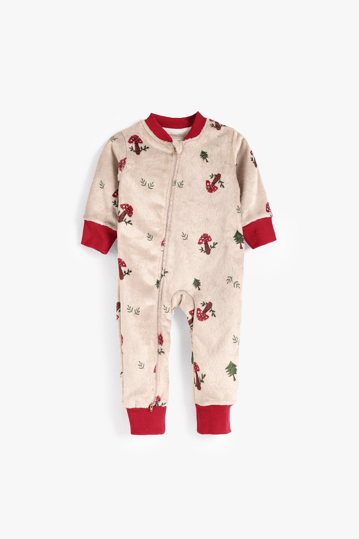 Magic Mushrooms Winter Fleece Sleepsuit