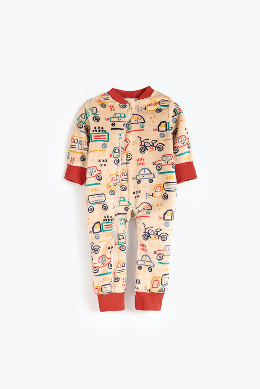 Little Racer Fleece Winter Sleepsuit