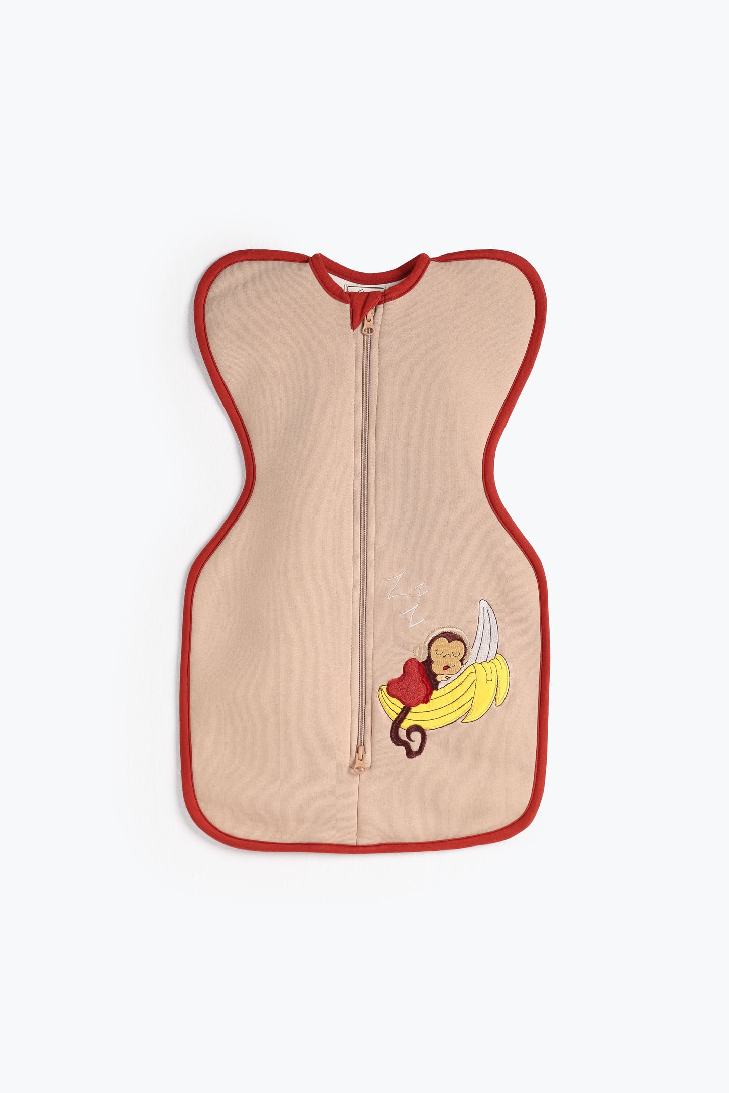 Monkey Snooze Winter Swaddle Hands Up