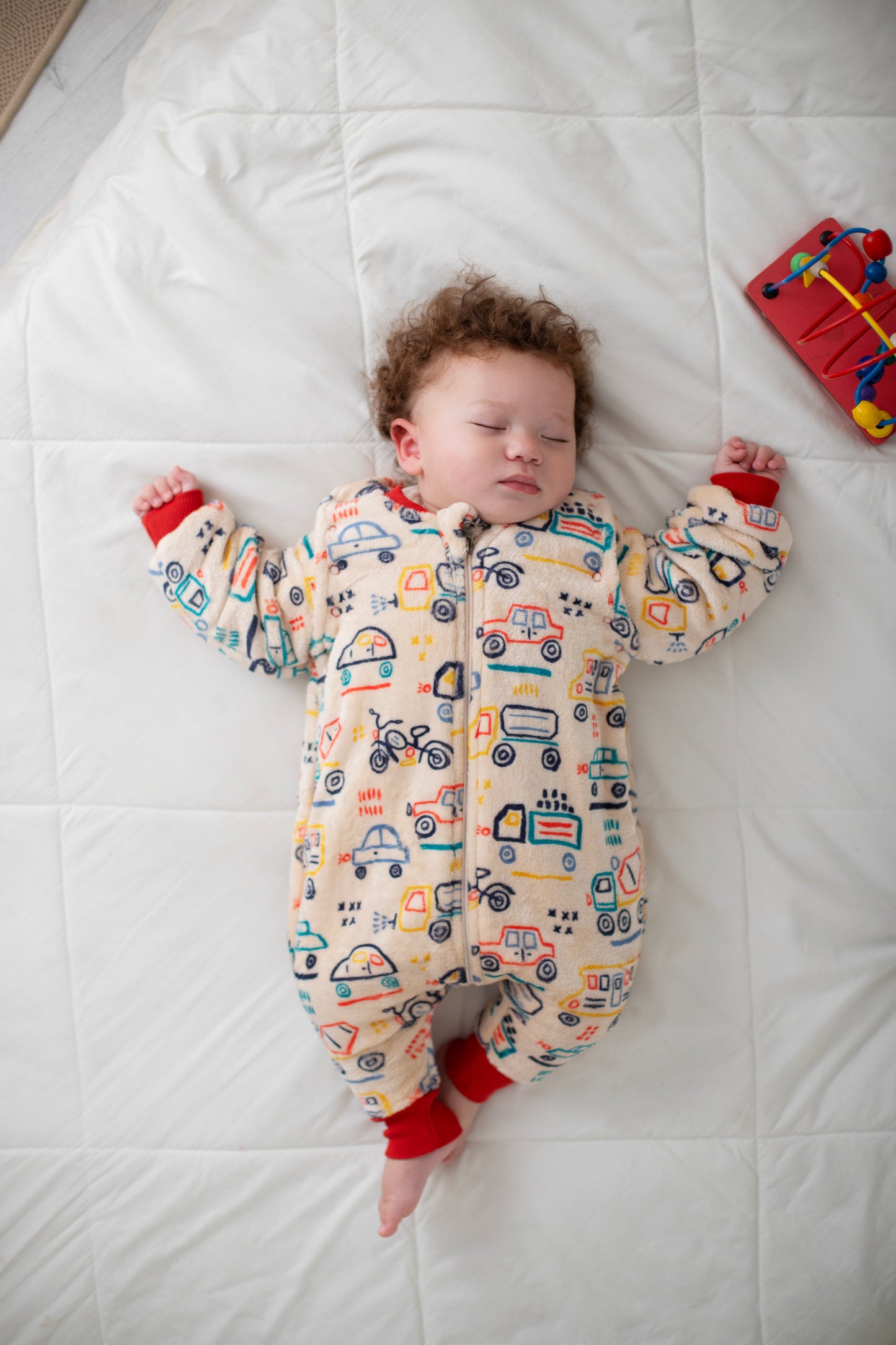 Little Racer Fleece sleeping bag with Feet