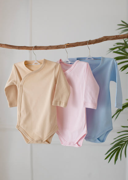 2-Pack Sleeved Wrapover Bodysuit