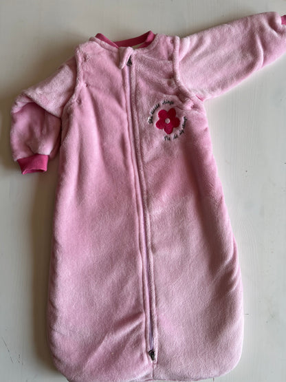 Floral Pink Fleece Sleeping Bag