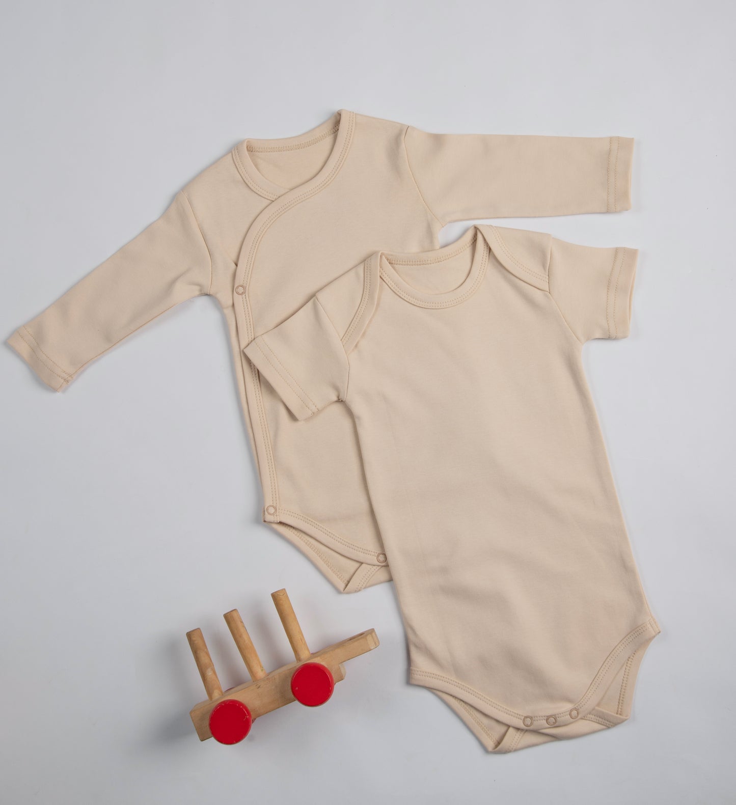 2-Pack Sleeved Wrapover Bodysuit