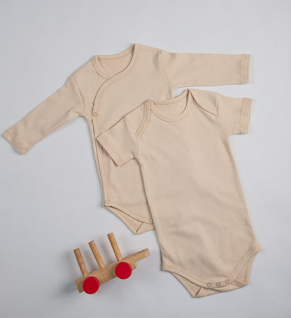 2-Pack Sleeved Wrapover Bodysuit