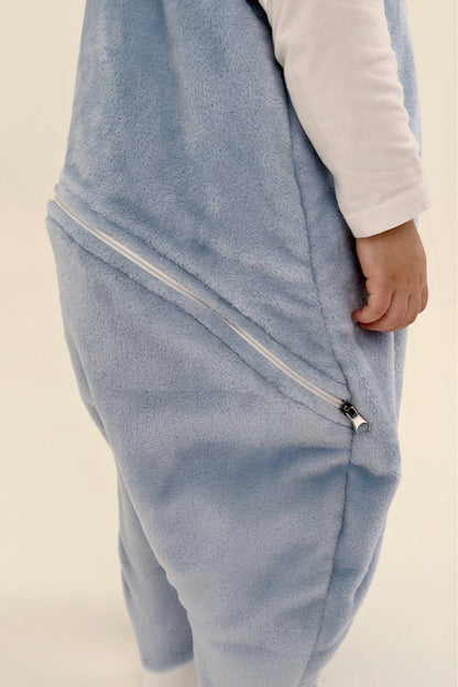Panda Cuddle - Half-sleeved Fleece Sleeping Bag with Feet Cover