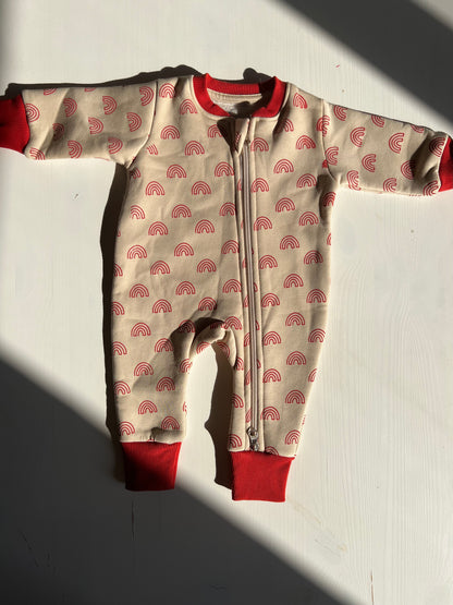 Rainbow Joy Winter Cotton Sleepsuit