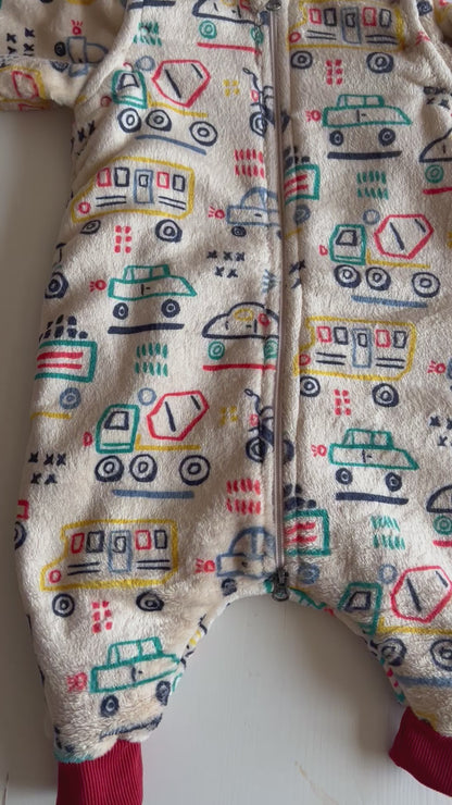 Little Racer Fleece sleeping bag with Feet