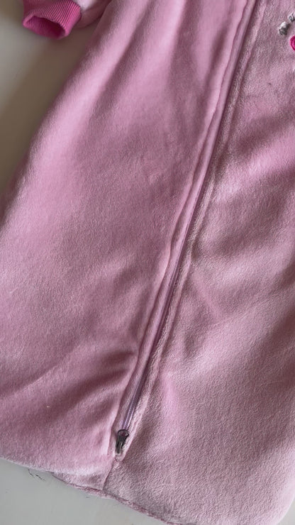 Floral Pink Fleece Sleeping Bag